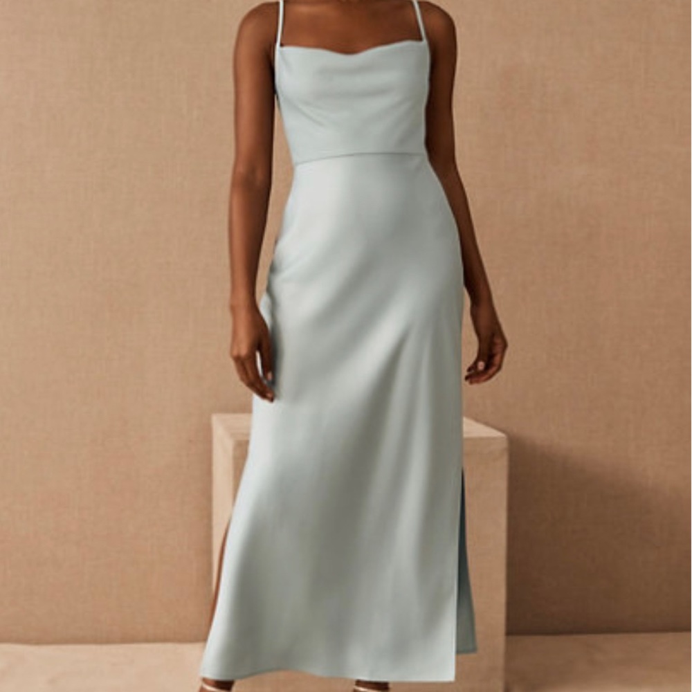 COPY - Cali Satin Charmeuse Midi Dress BHLDN